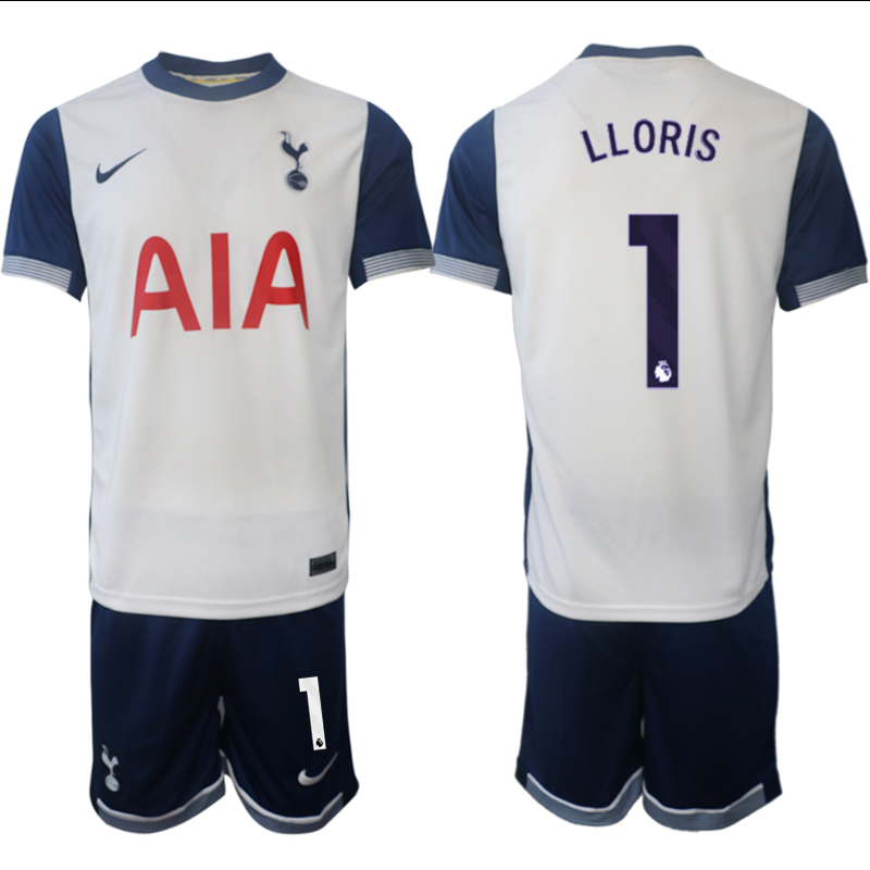 Men 2024-2025 Club Tottenham home White #1 Soccer Jersey->tottenham jersey->Soccer Club Jersey